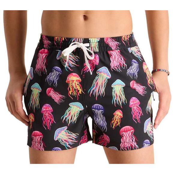 Chubbies Classic Lined Shorter Swim Trunk Jellyfish Print Boys Youth L 14 16 - Picture 1 of 14